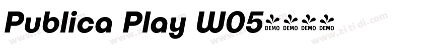 Publica Play W05字体转换